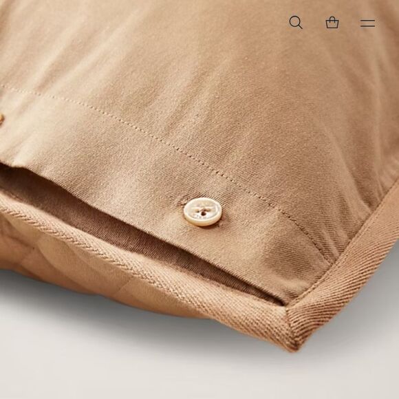 Lot Of 3 NWT Ralph Lauren Euro Sham Cromwell Quilted Camel Beige Tan $855 Value - Picture 9 of 12